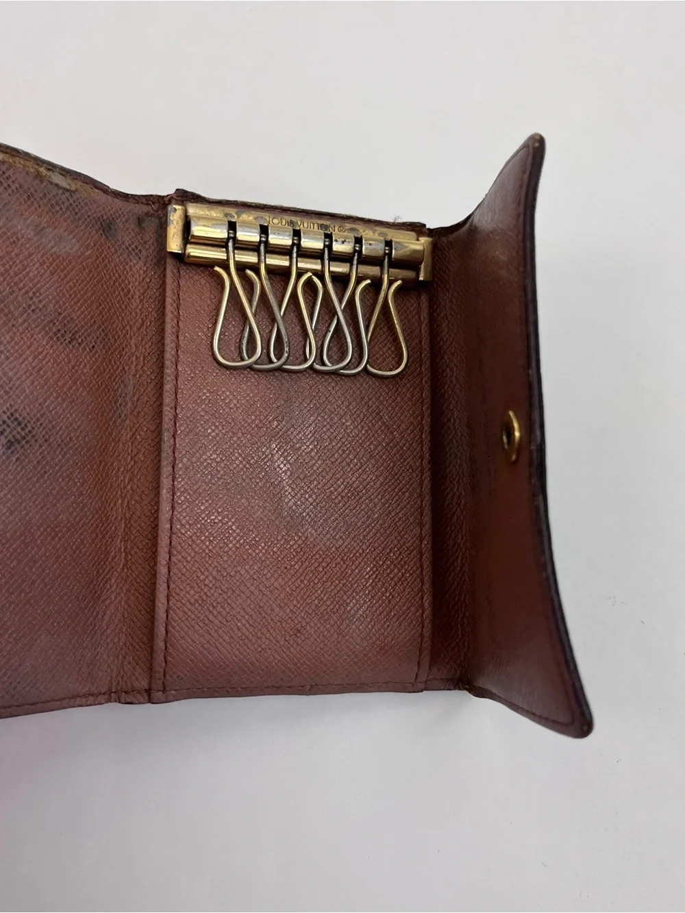 Louis Vuitton Monogram Multicles 6 Key Holder Key Case Wallet Brown Canvas LV